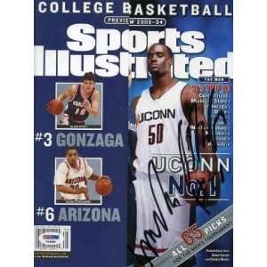 Emeka Okafor (UCONN) Autographed Sports Illustrated Magazine