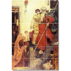  Ford Madox Brown Religious Ceramic Tile Mural 11  48x72 
