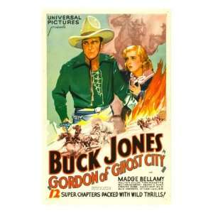 Gordon of Ghost City, Buck Jones, Madge Bellamy, 1933 Premium Poster 