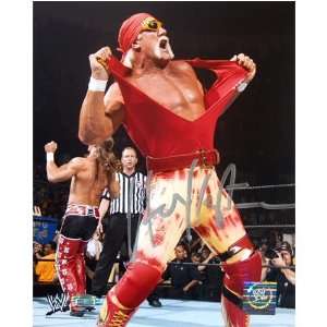 Hulk Hogan Vertical Ripping Red Shirt 16x20
