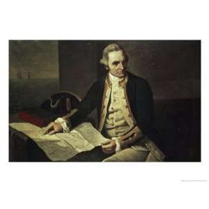  Captain James Cook Giclee Poster Print by Nathaniel Dance 