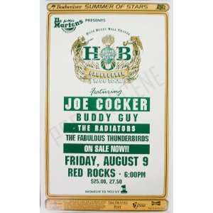 Joe Cocker Buddy Guy Original Concert Poster 1996
