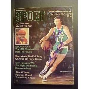 John Havlicek Boston Celtics Autographed February 1969 Sport Magazine