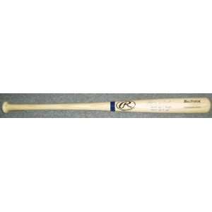 Kerry Wood Signed Bat   with NLDS Gm 1 Dbl & NLCS Gm 7 HR 