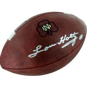 Lou Holtz Autographed Ball   Notre Dame 