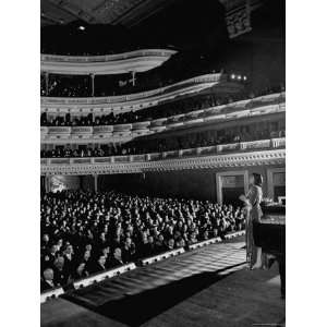 Marian Anderson Performing for an Audience at Carnegie Hall Stretched 