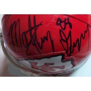  Tony Gonzalez autographed Chiefs mini helmet (to Matt 