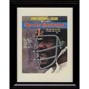  Framed Mean Joe Greene Sports Illustrated Autograph Print 