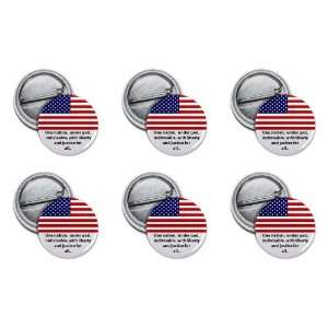  Osama Bin Laden Dead ONE NATION JUSTICE 6 Pack of 1 inch 