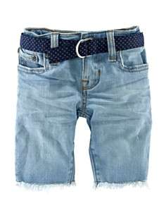 Ralph Lauren Childrenswear Girls Cut Off Bermuda Shorts   Sizes 7 16
