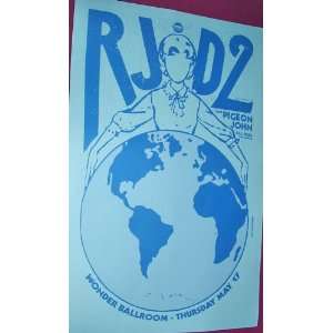  RJD2 poster   Blu Concert Flyer   Colossus Tour: Home 