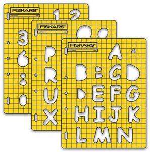 Fiskars Shape Templates Fun Letters #3 Set Shape Xpress  