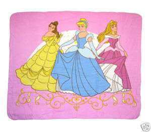 Disney Princesses Girls Kids Bedding Fleece Sheet Rug Throw Blanket 50 