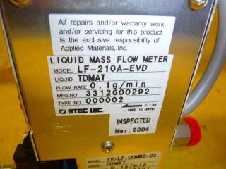 Horiba STEC Mass Flow Meter LF 210A EVD Lot untested TDMAT  