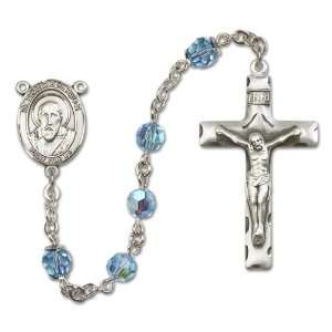  St. Francis de Sales Aqua Rosary Jewelry