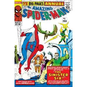   Man Annual #1 Cover: Spider Man by Steve Ditko, 48x72: Home & Kitchen
