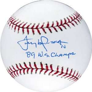 Tony LaRussa Autographed Baseball with 89 WS Champs Inscription
