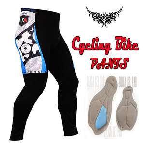 Mens bike cyclist Cycling jersey gel pad pants triathlon S M Large XL 
