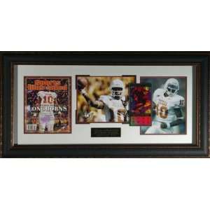VINCE YOUNG   SIGNED & FRAMED   COLLAGE DISPLAY