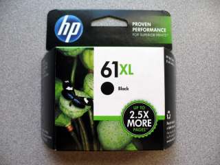HP GENUINE 61XL Black Ink (RETAIL BOX) Deskjet 61 XL Cartridge 3000 