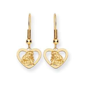  Disneys Princess Aurora Heart Earrings in 14 Karat Gold Jewelry
