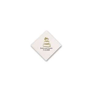 Min Qty 100 Wedding Beverage Napkins, Touch of Linen 