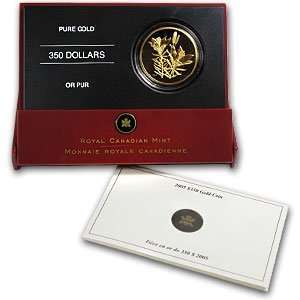  2005 1.22 oz Gold Canadian $350 Western Red Lily Proof (W 