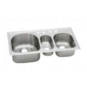  Elkay ECGR4022102 top mount triple bowl kitchen sink
