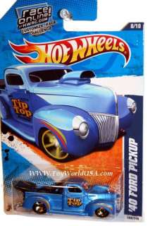 2010 Hot Wheels HW Hot Rods #146 40 Ford Pickup blue  