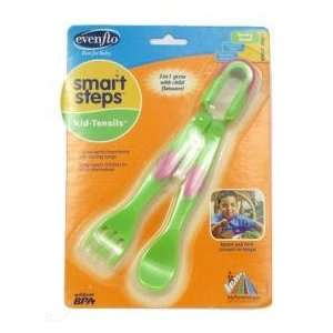  Evenflo Smart Steps Kid Tensils Feeding Spoon & Fork Baby
