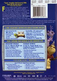 Monsters, Inc. (DVD, 2002, 2 Disc Set, Collectors Edition 