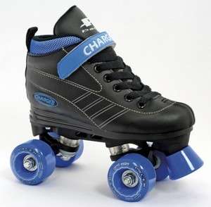 Charger Quad Kids Roller Skates Black/ Blue  