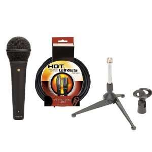 M1 Live Performance Dynamic Microphone with a On Stage DS7425 Folding 