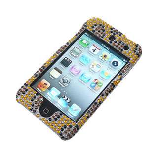 Ipod Touch 4G 4th Gen Gold Leopard Bling Case Cover+LCD  