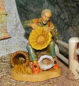   Figurine Pesebre Presepio Villager Basket Maker 3.5 Made in Italy