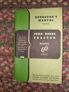 John Deere Tractor Operaters Manual OM R2034R 60 Series  
