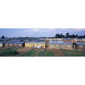  Squatter Houses in a Row, Soweto, Johannesburg, South 