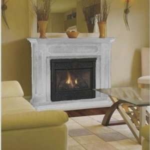   32 Inch Natural Gas Vent Free Fireplace System With Unfinished Mantel