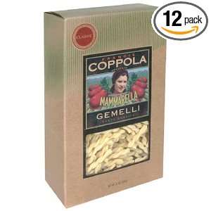 Coppola Pasta, Gemelli, 12 Ounce Boxes (Pack of 12)  