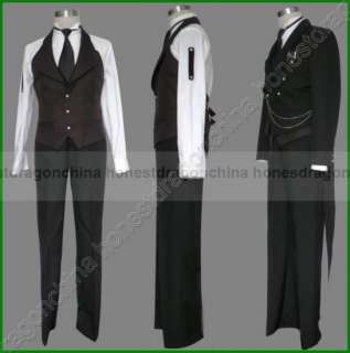 Black Butler Kuroshitsuji Sebastian Cosplay Costume 08  