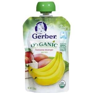 Gerber Organic 2nd Foods Banana Mango   12 pk  Grocery 