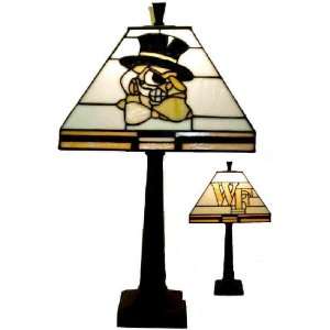   University Mission Style Stained Glass Desk Lamp