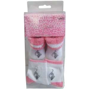    Baby Phat 2 Pack Booties and Socks, Signature Cat Logo Baby