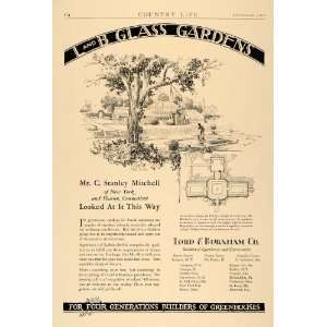  1928 Ad Lord Burnham Greenhouses C. Stanley Mitchell 