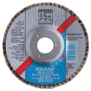   POLIFAN SG Flap Discs   5x5/8 11 flap disc flatsgp cer oxi cool 40 gr