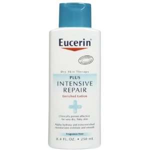 Eucerin Plus Intensive Repair Body Lotion, 8.4 oz (Quantity of 4)