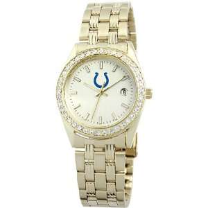  Ewatch Indianapolis Colts Goldtone Bling Watch Sports 