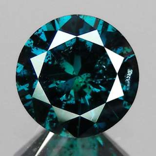 72cts,6mm ROUND FANCY BLUE NATURAL LOOSE DIAMOND  