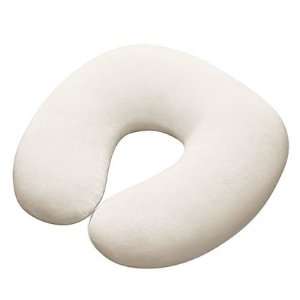 HoMedics Ortho Therapy Neck Support Pillow with Velour Cover, Cream 