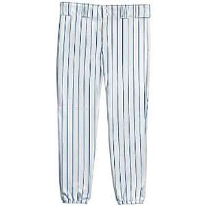   Double Knit Custom Baseball Pants WHITE/NAVY A2XL